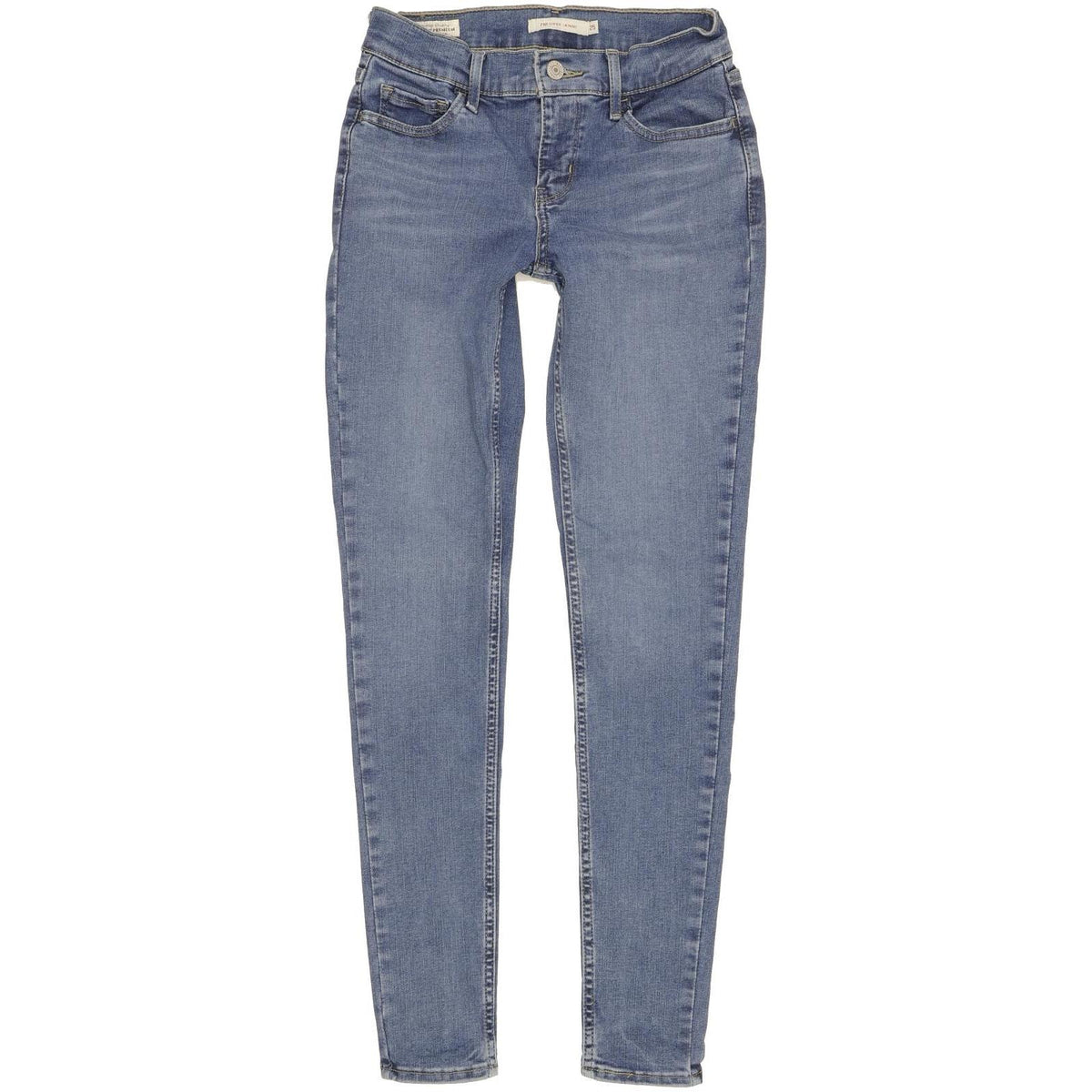 Levi's 710 Super Women Blue Skinny Slim Stretch Jeans W25 L29