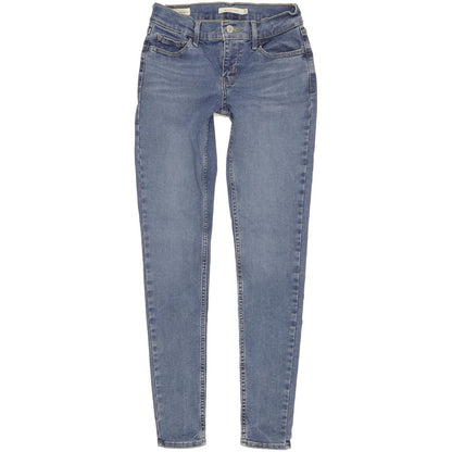 Levi's 710 Super Women Blue Skinny Slim Stretch Jeans W25 L29