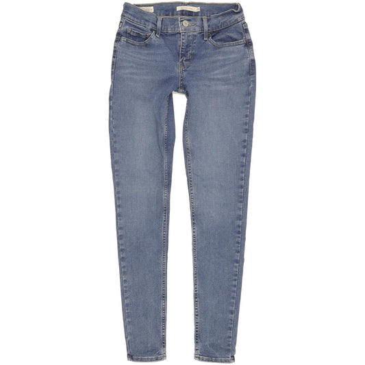 Levi's 710 Super Women Blue Skinny Slim Stretch Jeans W25 L29