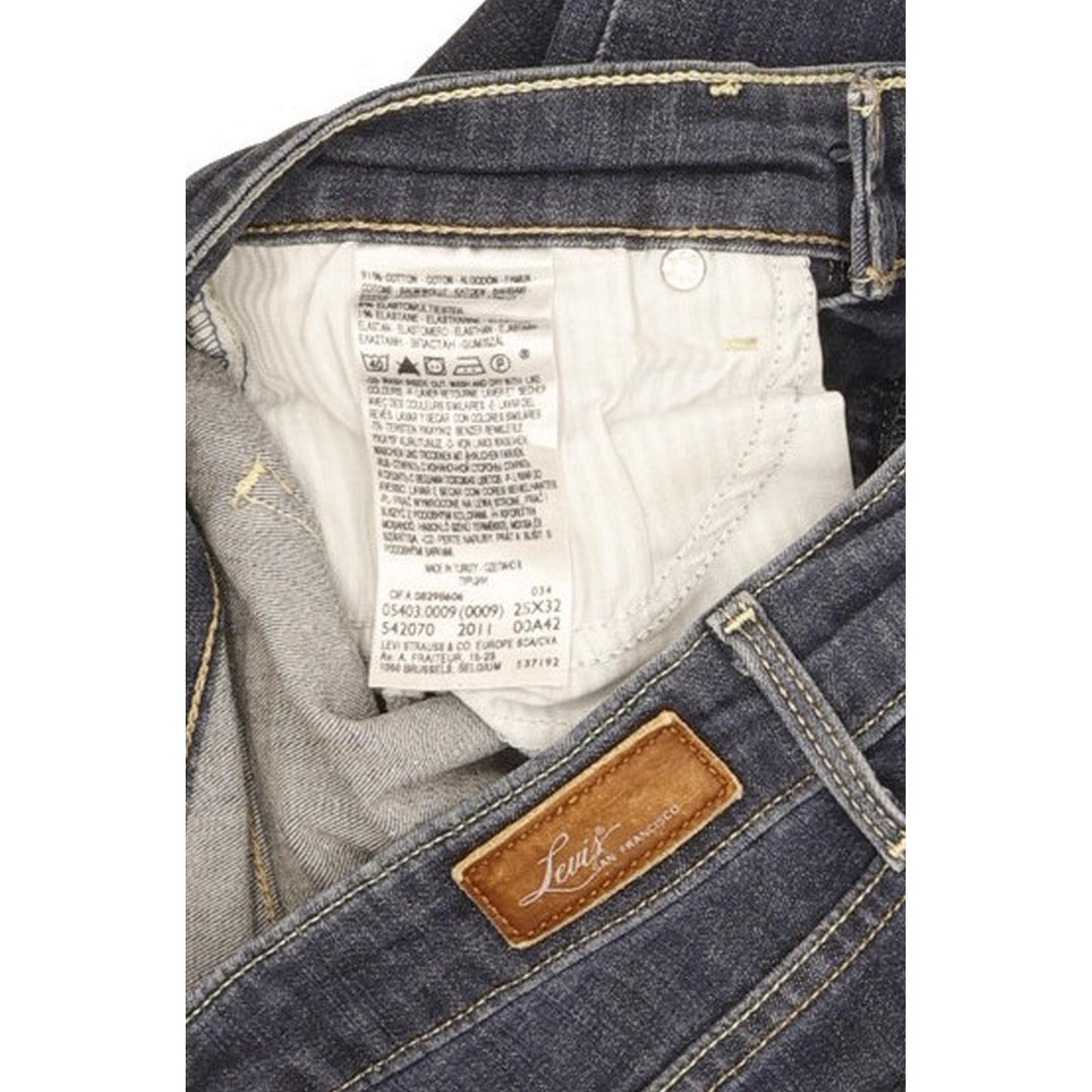 Levi's Slight Curve Women Blue Skinny Slim Stretch Jeans W25 L31