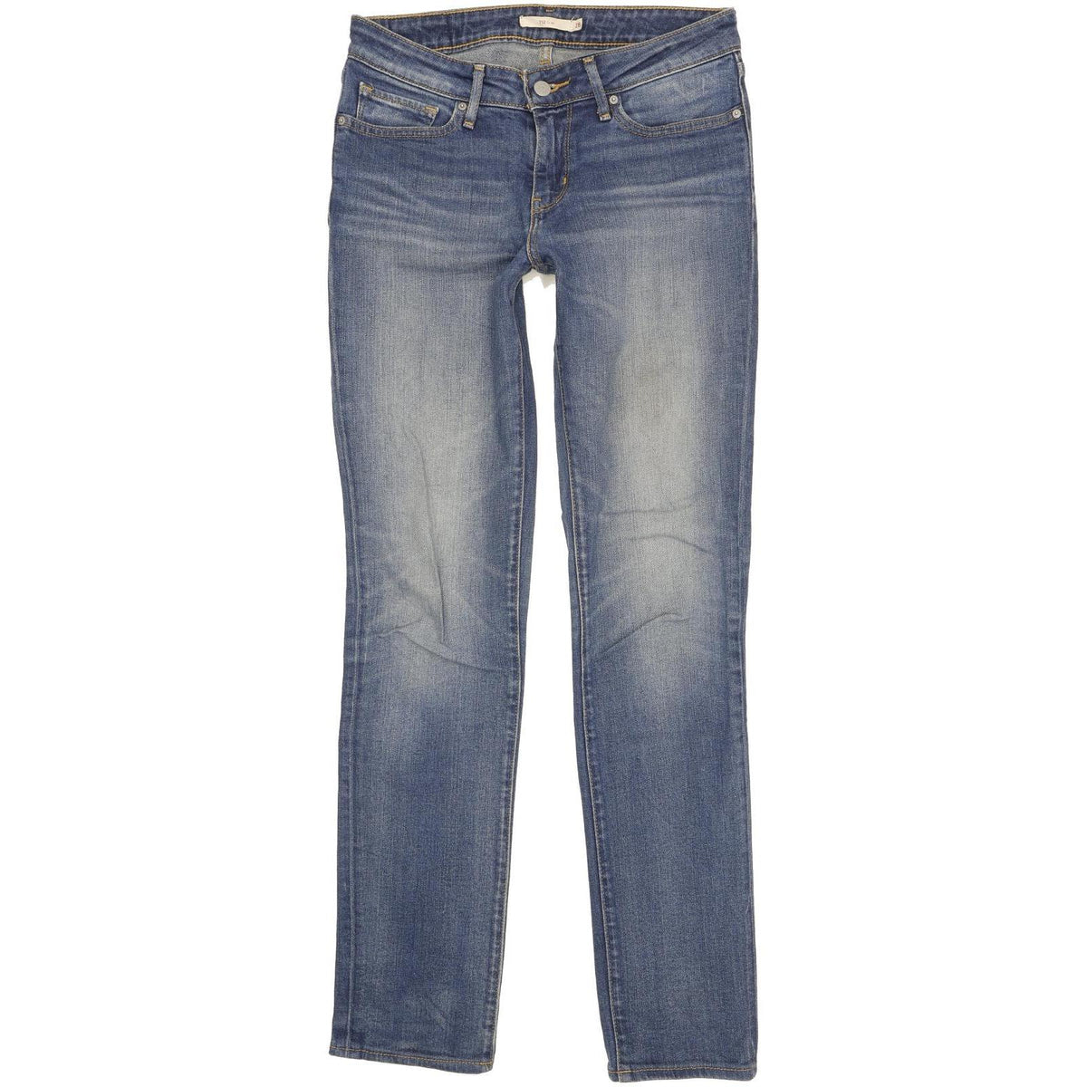 Levi's 712 Women Blue Straight Slim Stretch Jeans W28 L32