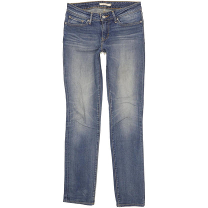 Levi's 712 Women Blue Straight Slim Stretch Jeans W28 L32