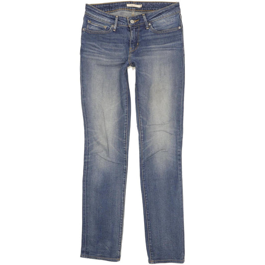 Levi's 712 Women Blue Straight Slim Stretch Jeans W28 L32