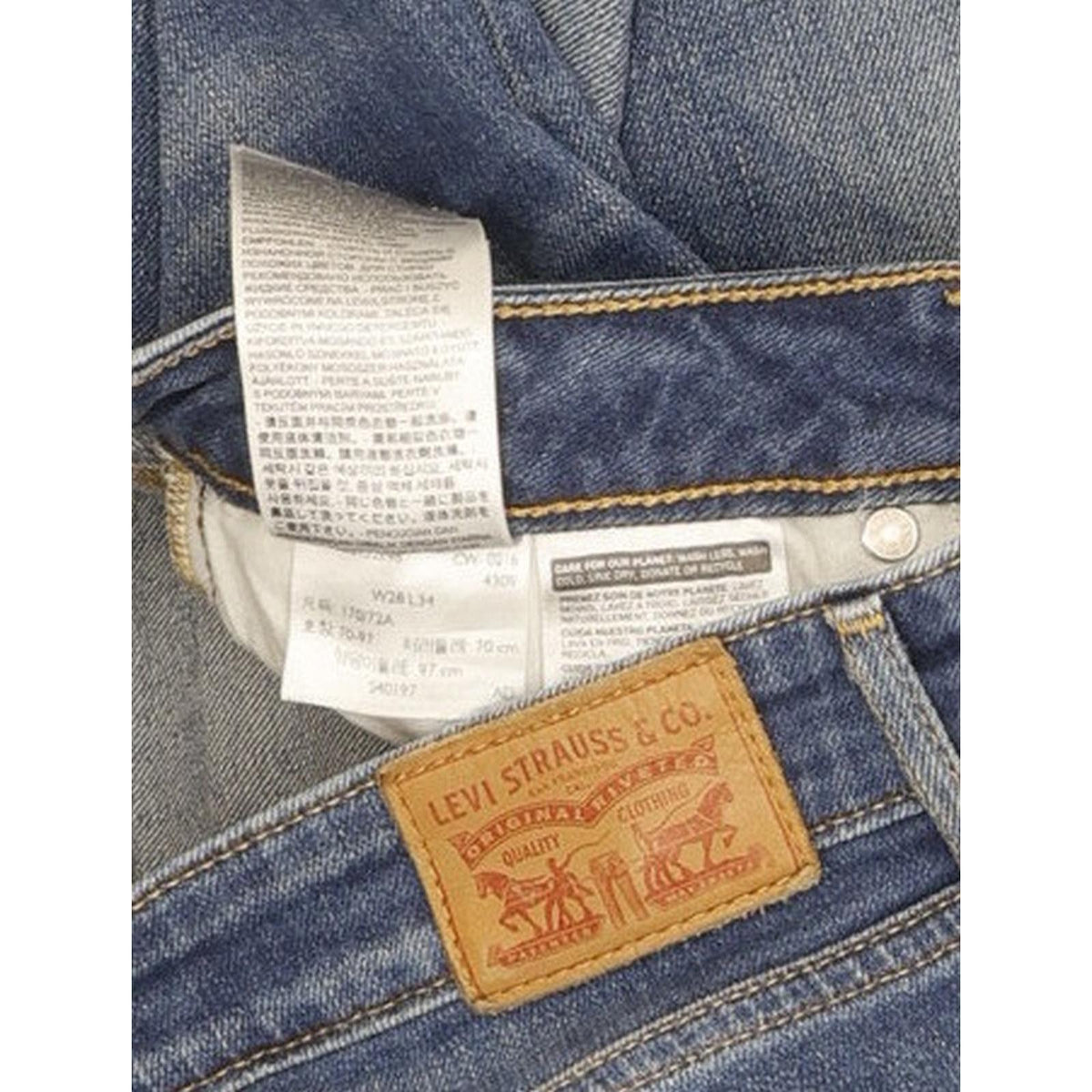 Levi's 712 Women Blue Straight Slim Stretch Jeans W28 L32