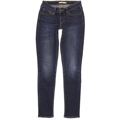 Levi's 711 Women Blue Skinny Slim Stretch Jeans W26 L30