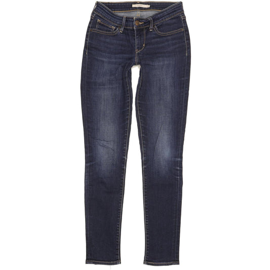 Levi's 711 Women Blue Skinny Slim Stretch Jeans W26 L30