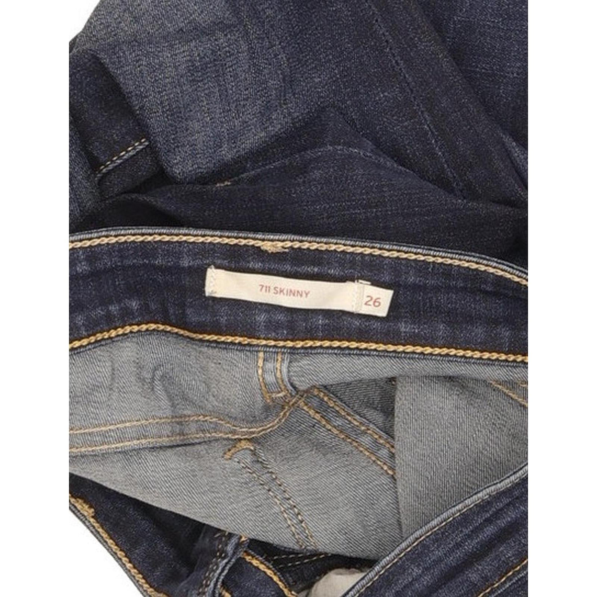 Levi's 711 Women Blue Skinny Slim Stretch Jeans W26 L30