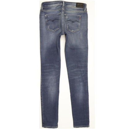 Replay Luz Women Blue Skinny Slim Stretch Jeans W26 L30