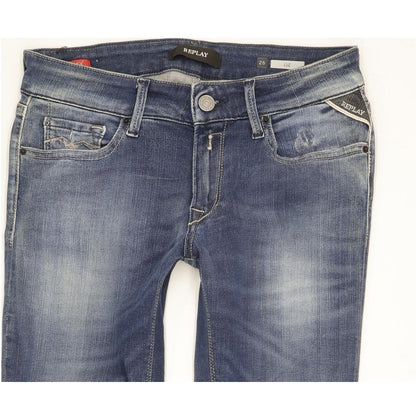 Replay Luz Women Blue Skinny Slim Stretch Jeans W26 L30