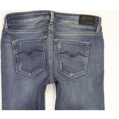 Replay Luz Women Blue Skinny Slim Stretch Jeans W26 L30