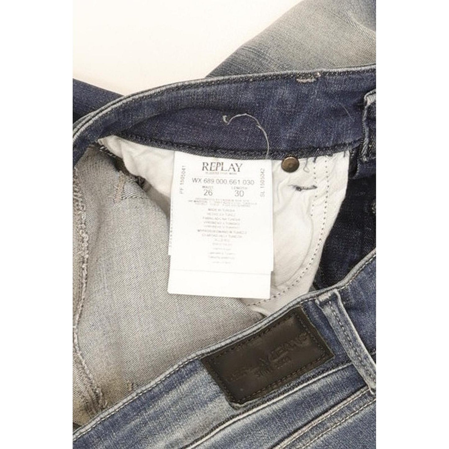 Replay Luz Women Blue Skinny Slim Stretch Jeans W26 L30