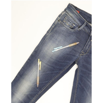 Replay Luz Women Blue Skinny Slim Stretch Jeans W26 L30