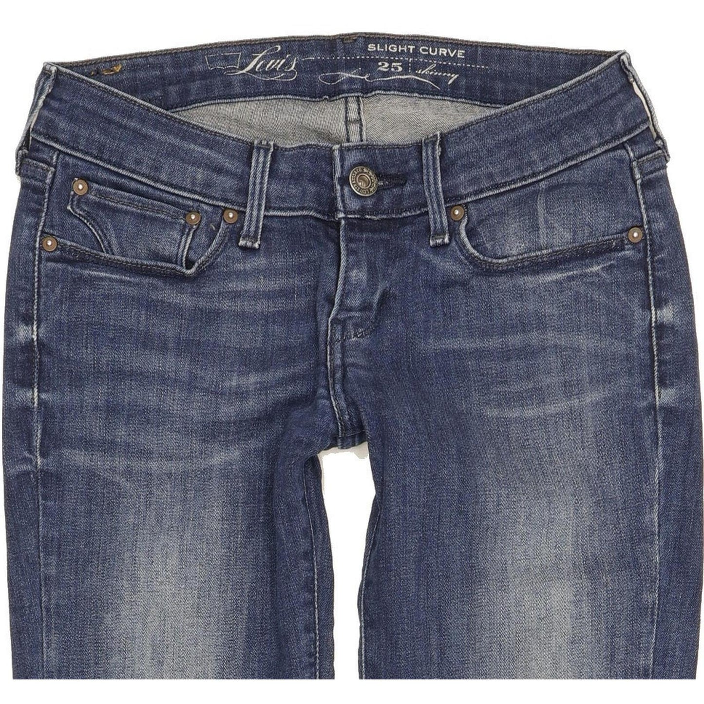 Levi's Slight Curve Women Blue Skinny Slim Stretch Jeans W25 L31
