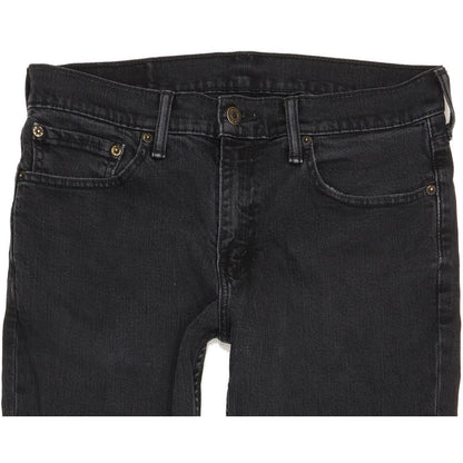 Levi's 511 Men Black Straight Slim Stretch Jeans W32 L30
