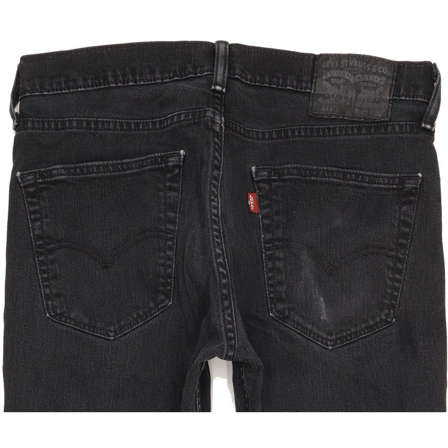 Levi's 511 Men Black Straight Slim Stretch Jeans W32 L30