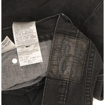 Levi's 511 Men Black Straight Slim Stretch Jeans W32 L30