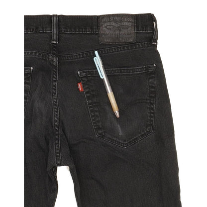 Levi's 511 Men Black Straight Slim Stretch Jeans W32 L30