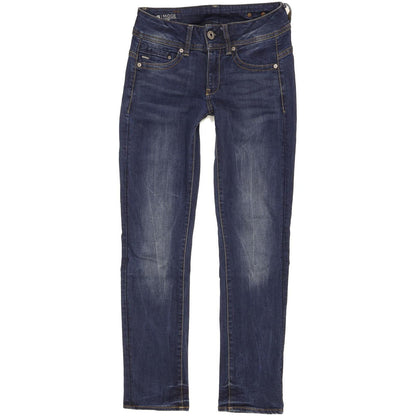 G-Star Midge Women Blue Straight Slim Stretch Jeans W27 L28