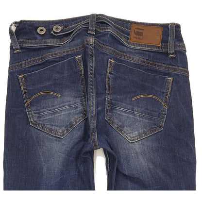 G-Star Midge Women Blue Straight Slim Stretch Jeans W27 L28