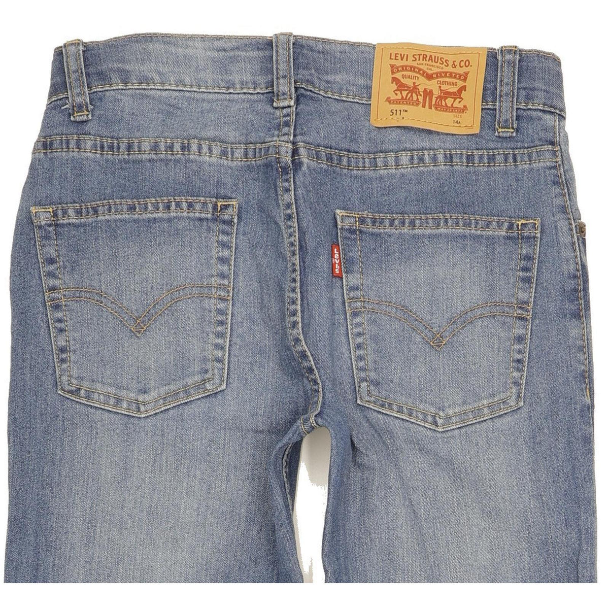 Levi's 511 Kids Blue Straight Slim Jeans W26 L29