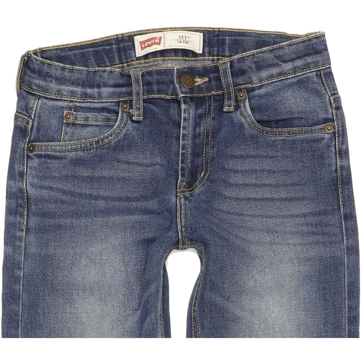 Levi's 511 Kids Blue Straight Slim Stretch Jeans W26 L29