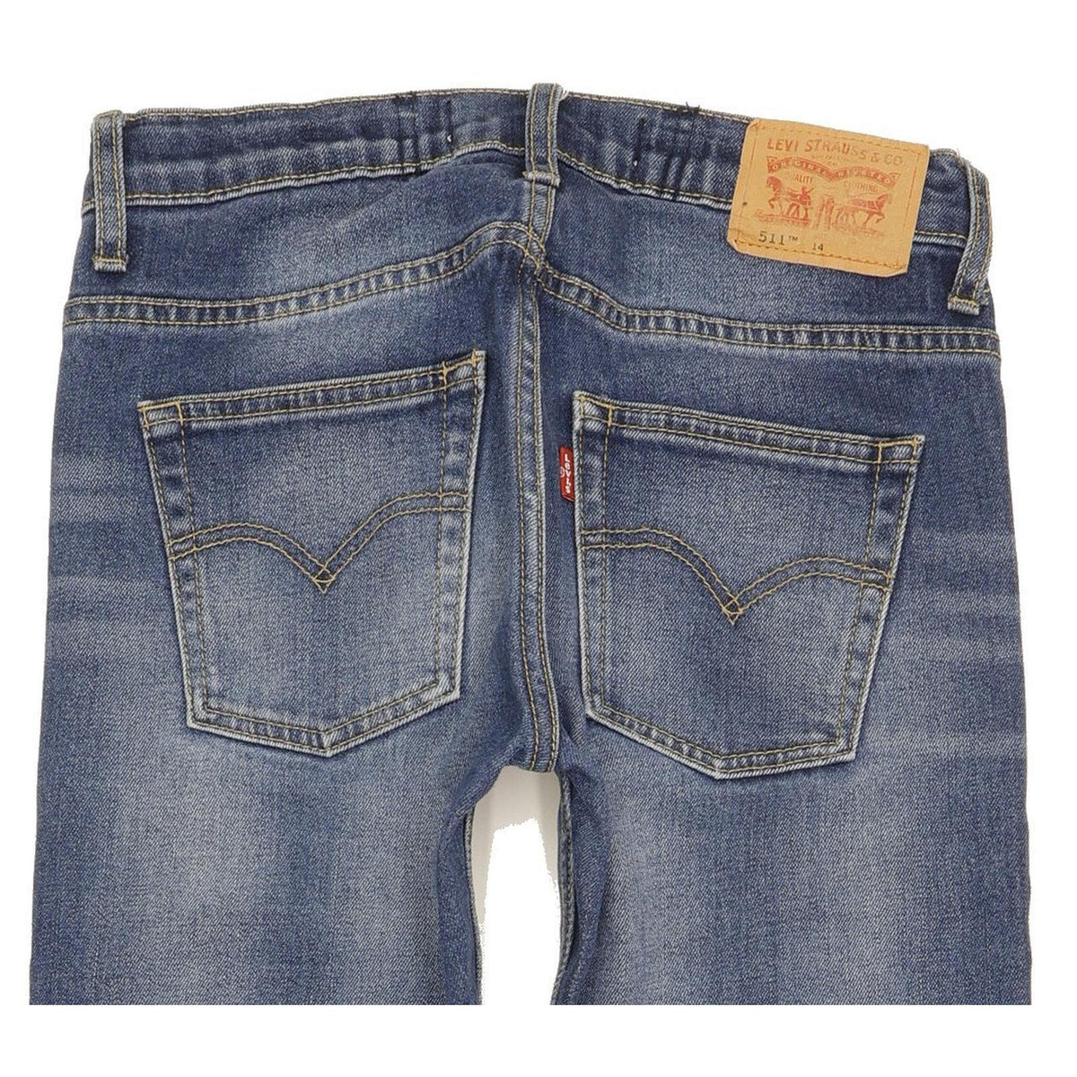 Levi's 511 Kids Blue Straight Slim Stretch Jeans W26 L29