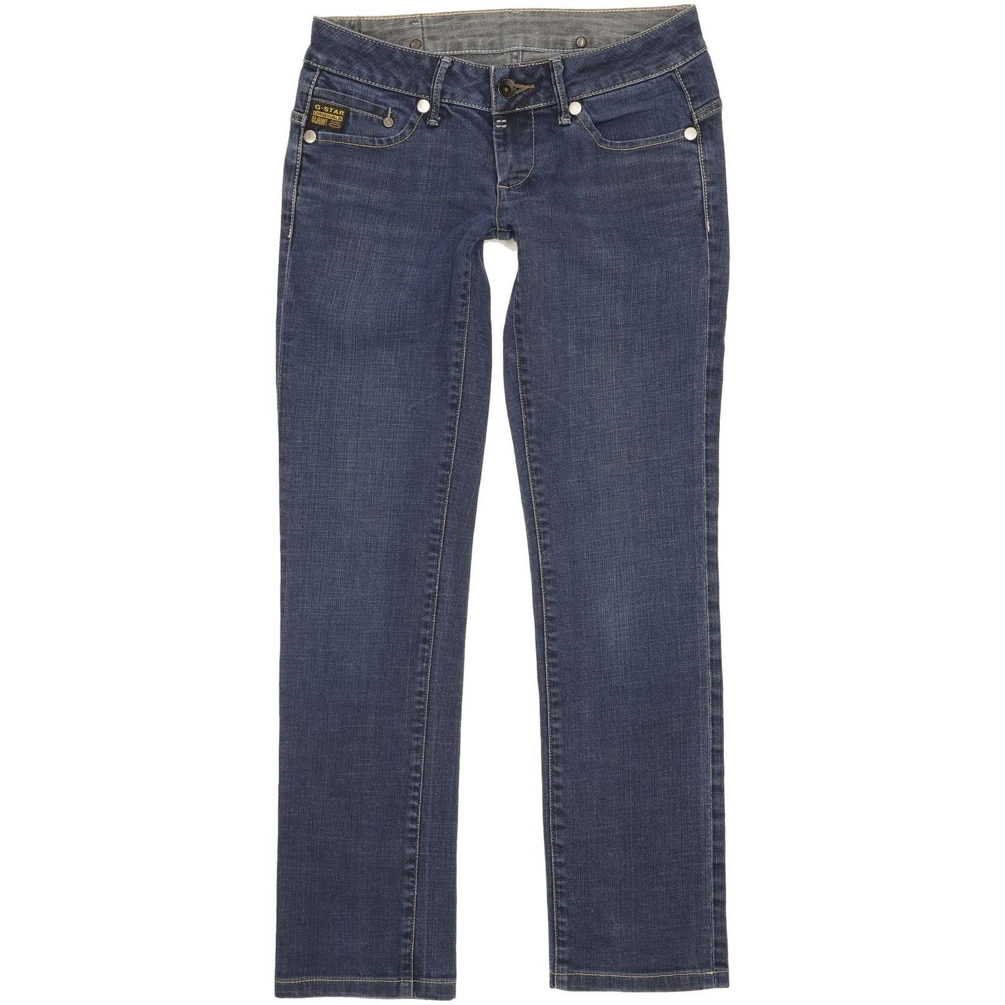 G-Star Midge Women Blue Straight Slim Stretch Jeans W28 L30