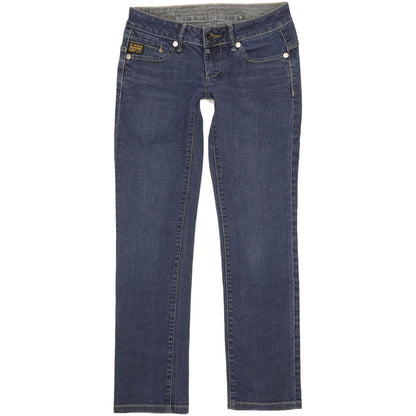 G-Star Midge Women Blue Straight Slim Stretch Jeans W28 L30