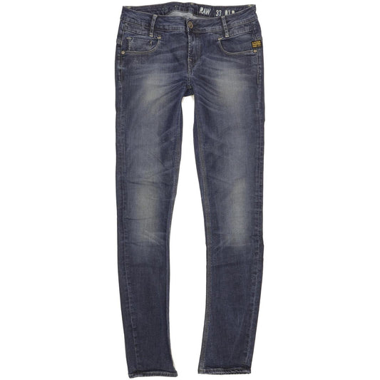 G-Star New Radar Women Blue Skinny Slim Stretch Jeans W28 L31