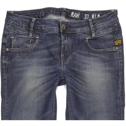 G-Star New Radar Women Blue Skinny Slim Stretch Jeans W28 L31