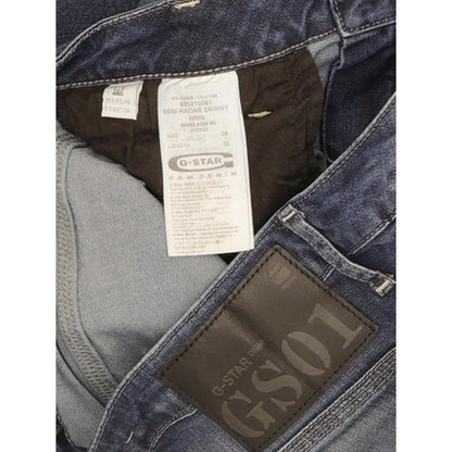 G-Star New Radar Women Blue Skinny Slim Stretch Jeans W28 L31