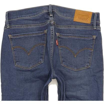 Levi's 710 Super Women Blue Skinny Slim Stretch Jeans W27 L30
