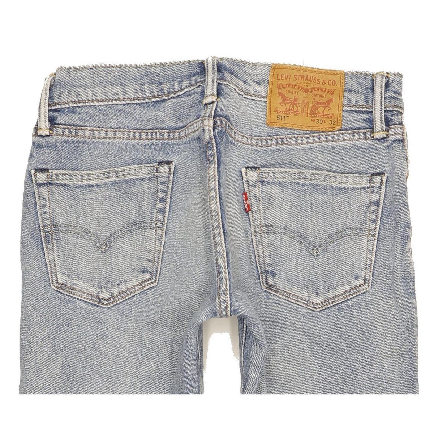 Levi's 511 Men Blue Straight Slim Stretch Jeans W30 L31