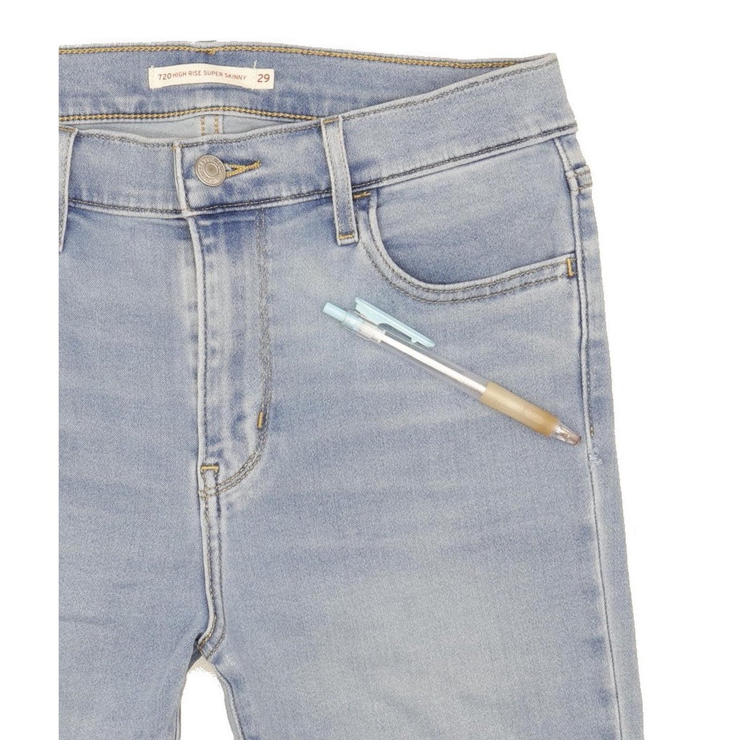 Levi's 720 Women Blue Skinny Slim Stretch Jeans W29 L32