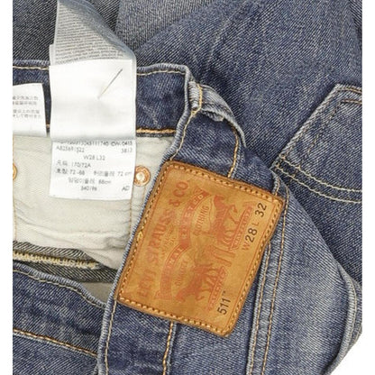 Levi's 511 Men Blue Straight Slim Stretch Jeans W28 L31