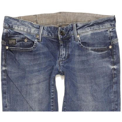 G-Star Midge Women Blue Straight Slim Stretch Jeans W31 L33