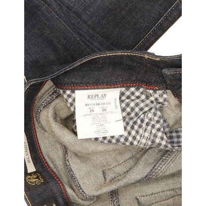 Replay Blondy Women Blue Straight Slim Stretch Jeans W26 L30