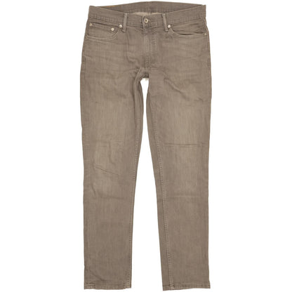 Levi's 511 Men Grey Straight Slim Stretch Jeans W33 L34