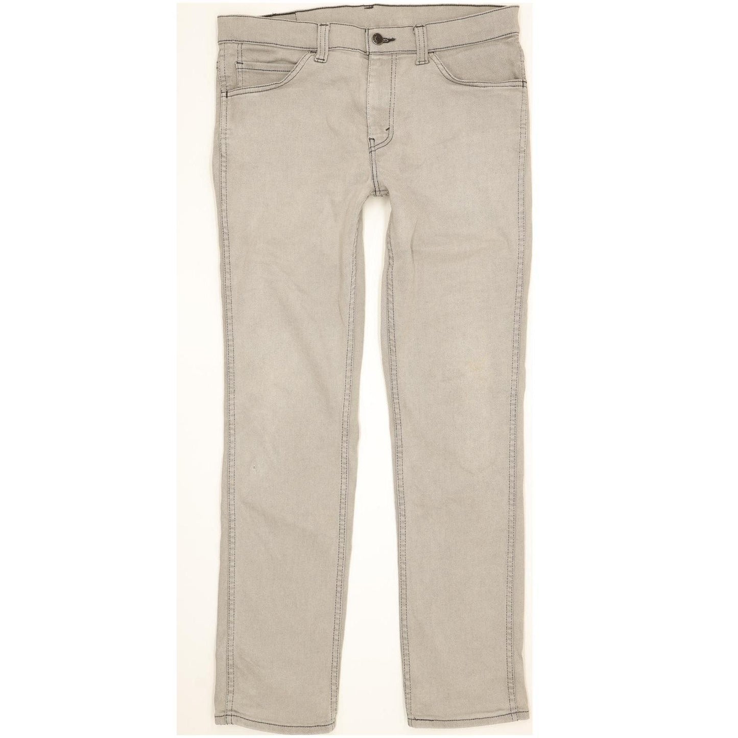Levi's 511 Men Grey Straight Slim Stretch Jeans W33 L30