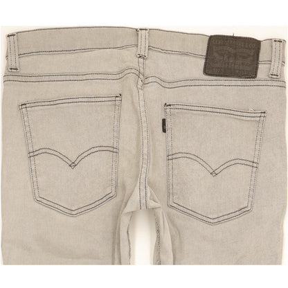 Levi's 511 Men Grey Straight Slim Stretch Jeans W33 L30
