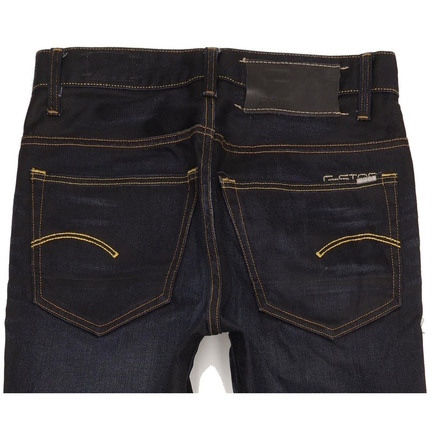 G-Star 3301 Men Navy Straight Slim Jeans W29 L34