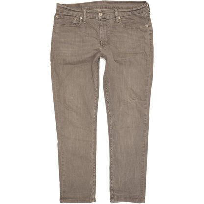 Levi's 511 Men Grey Straight Slim Stretch Jeans W36 L30