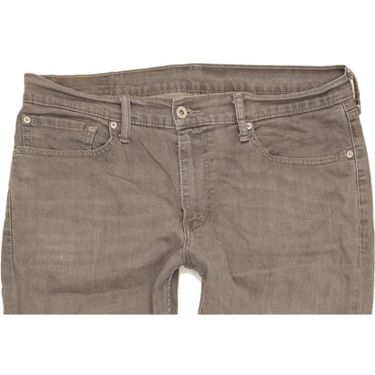 Levi's 511 Men Grey Straight Slim Stretch Jeans W36 L30