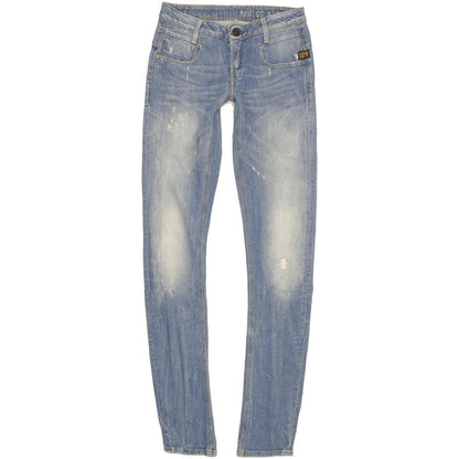 G-Star New Radar Women Blue Skinny Slim Stretch Jeans W26 L34