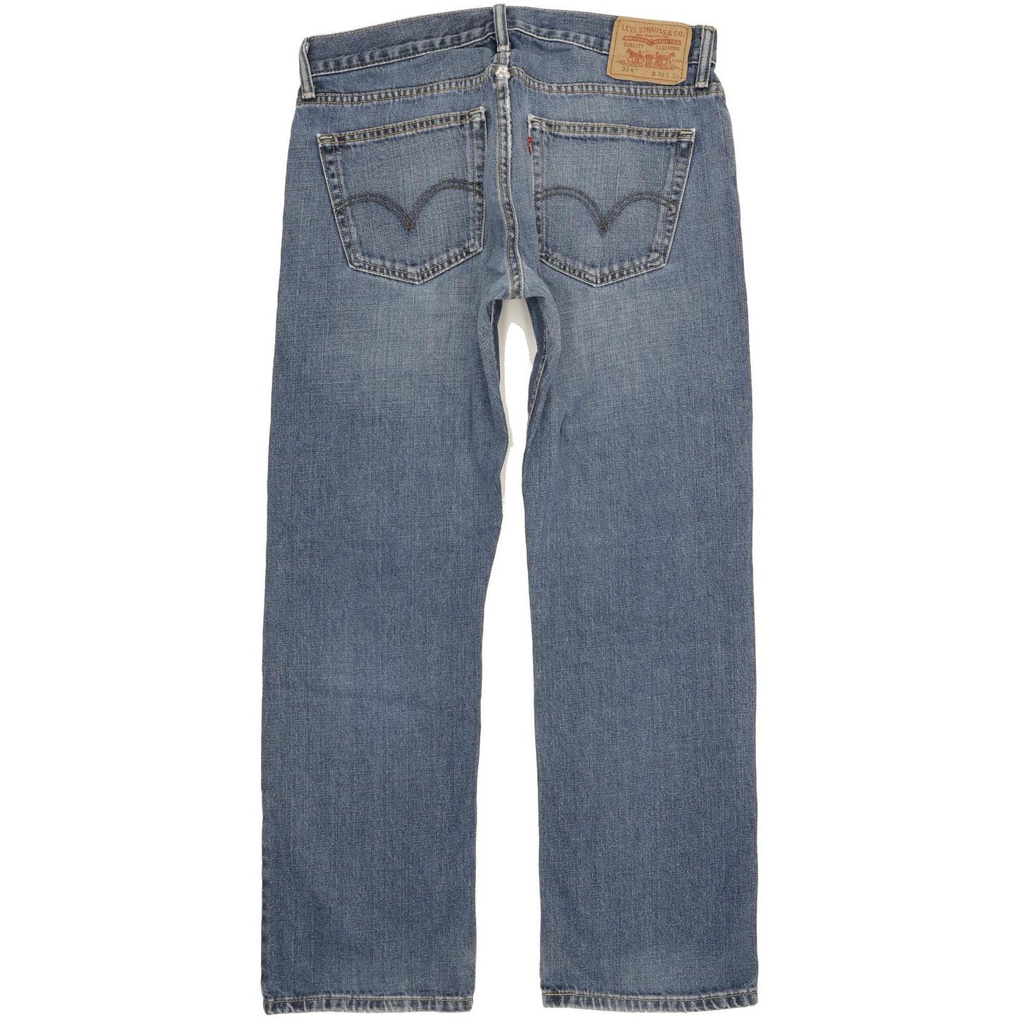 Levi's 514 Men Blue Straight Slim Jeans W34 L30