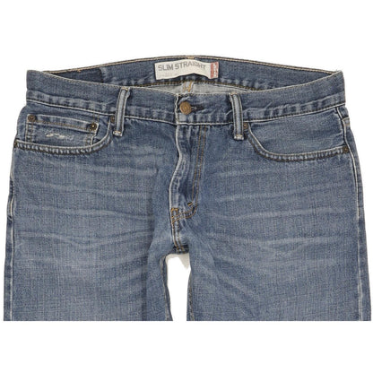 Levi's 514 Men Blue Straight Slim Jeans W34 L30