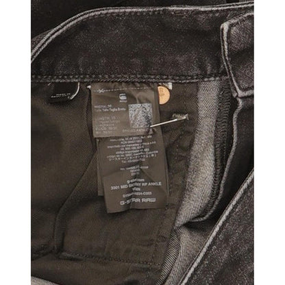 G-Star 3301 Ankle Women Black Skinny Slim Stretch Jeans W30 L30
