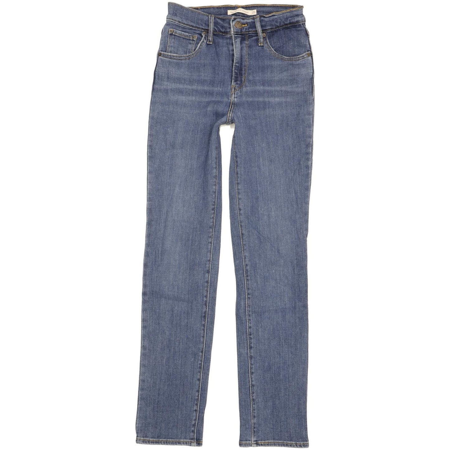 Levi's 724 Women Blue Straight Slim Stretch Jeans W25 L29
