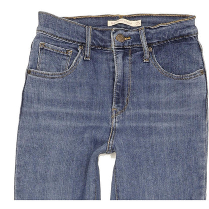 Levi's 724 Women Blue Straight Slim Stretch Jeans W25 L29