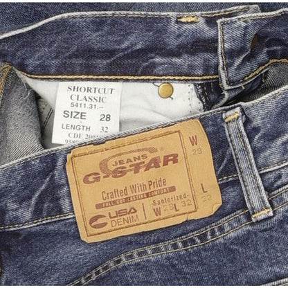 G-Star Shortcut Men Blue Straight Classic Jeans W28 L32